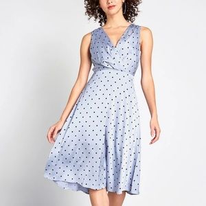 Satin Polka Dot Dress